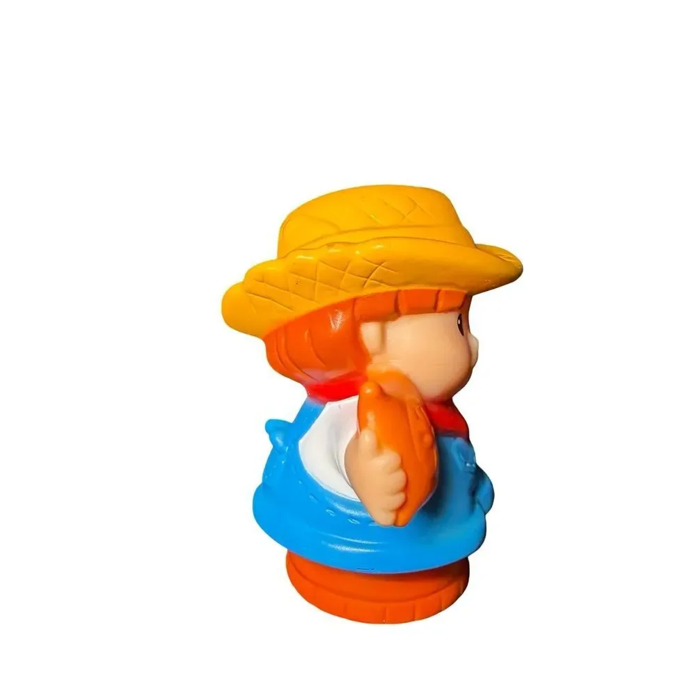 Fisher-Price Little People Farmer Jed Figure Overalls StrawHat Seed Bag 2007